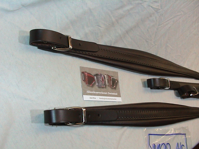 4 cm Akkordeon Gurte, Riemen, Straps,Bretelles Courroies, BRAUN