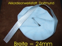4R- Silver,  accordion bellows tape stripes