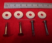 Niete (1 Satz) für Akkordeonkoffer- Griff, Koffergriffe