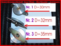 Nr.1 Rändelmutter - D=30mm, 4,5 mm Breit, (3 / 16 "Gewinde)